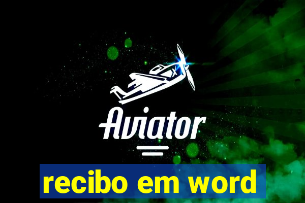recibo em word